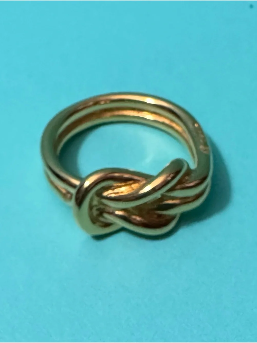 Hermes Gold Knot Scarf Ring - Women Jewelry